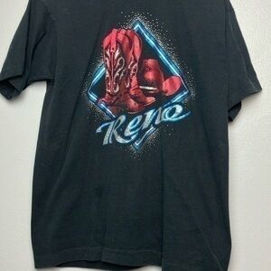 Vintage Reno black  t-shirt men’s size Large
